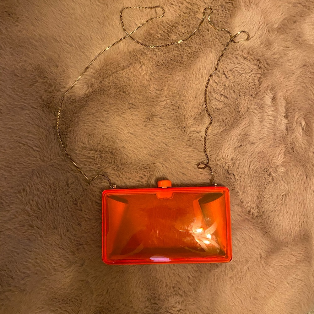 Stella McCartney Orange Alice Bakelite Clutch